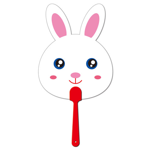 兔子造型扇子
