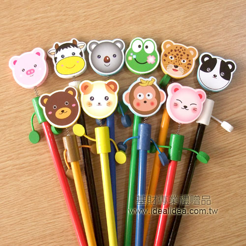 動物造型木製鉛筆