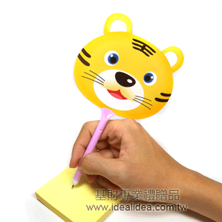 可愛動物扇子筆