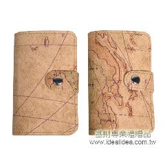 地圖紋鑰匙包
